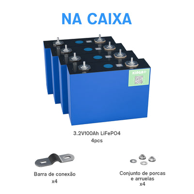 Bateria DIY 12V 100Ah 326.4Wh Lifepo4
