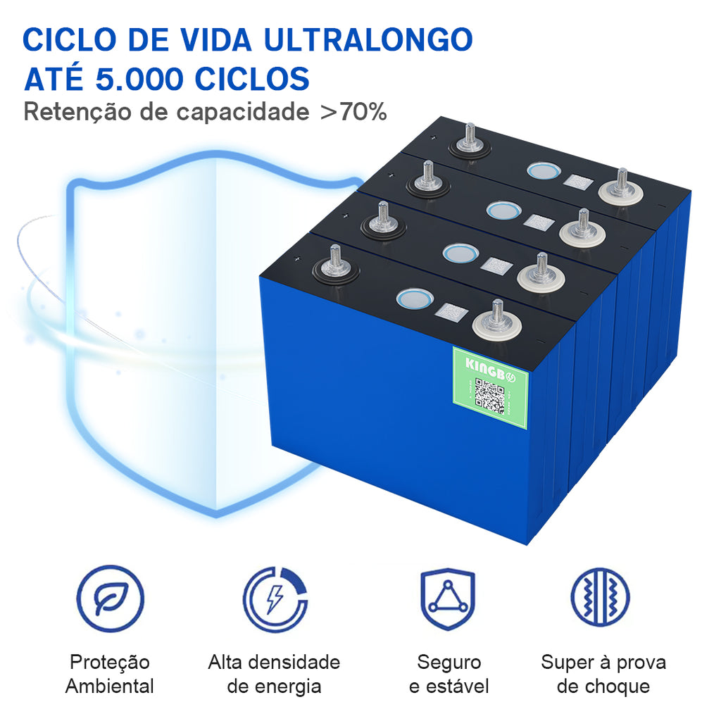 Bateria DIY 12V 100Ah LiFePO4 kingbopower