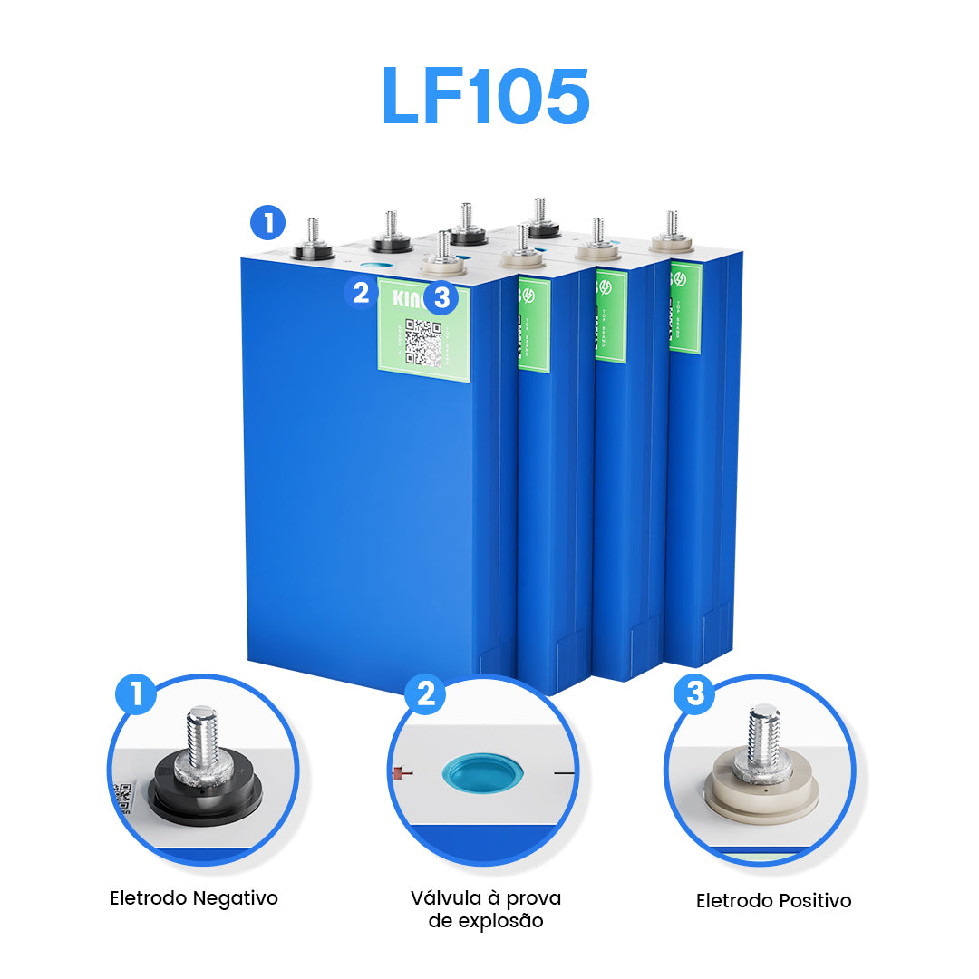 Bateria DIY 12V 105Ah 336Wh Lifepo4