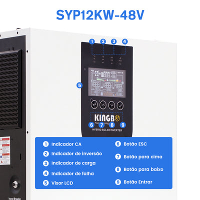 Inversor Solar 12KW 48V Lifepo4