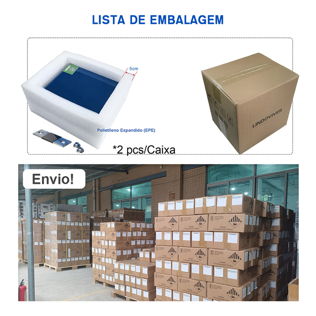 Bateria DIY 12V 280Ah LiFePO4 kingbopower