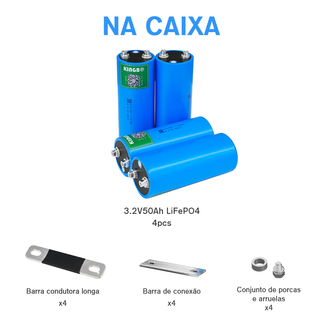 Bateria DIY 12.8V 50Ah 640Wh Lifepo4