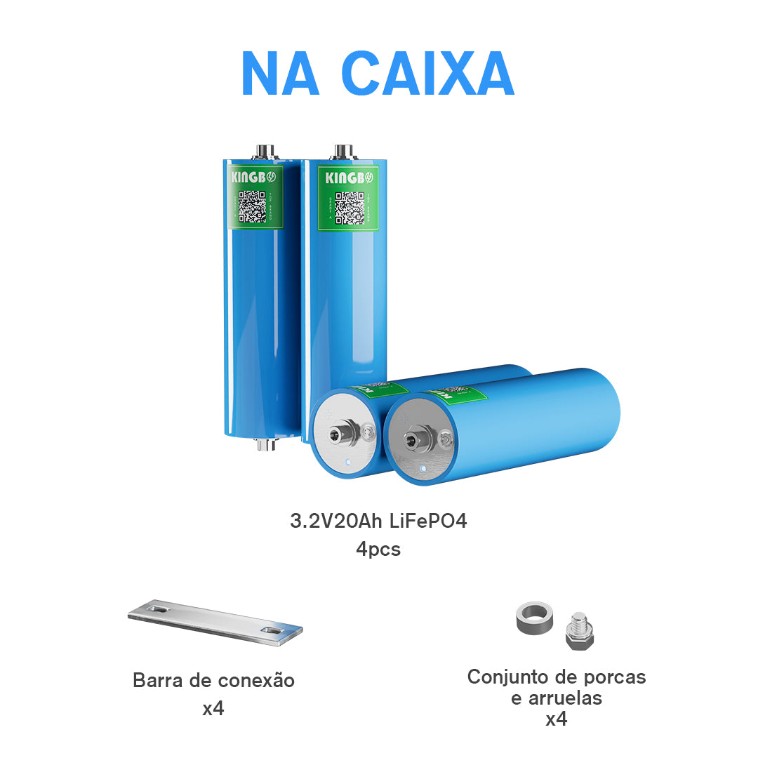 Bateria DIY 12V 20Ah 64Wh Lifepo4