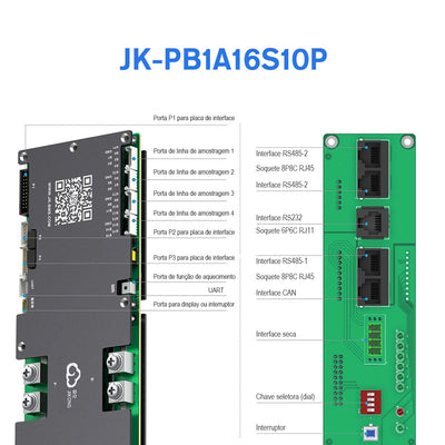 JK BMS B1A16S10P DIY Lifepo4