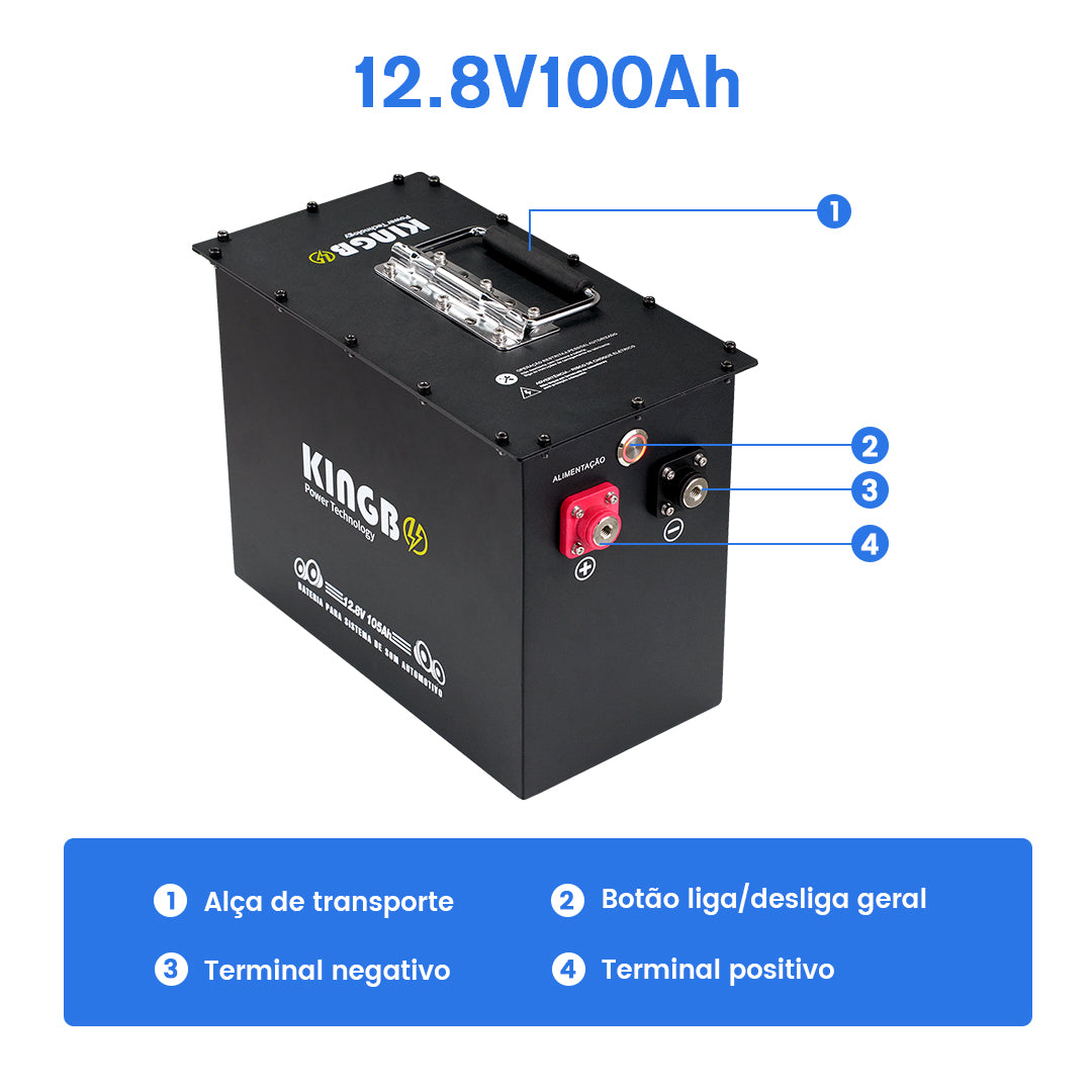 Bateria 12V 105Ah 1.344KWh Lifepo4