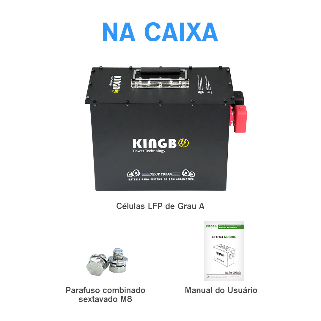 Bateria 12V 105Ah 1.344KWh Lifepo4