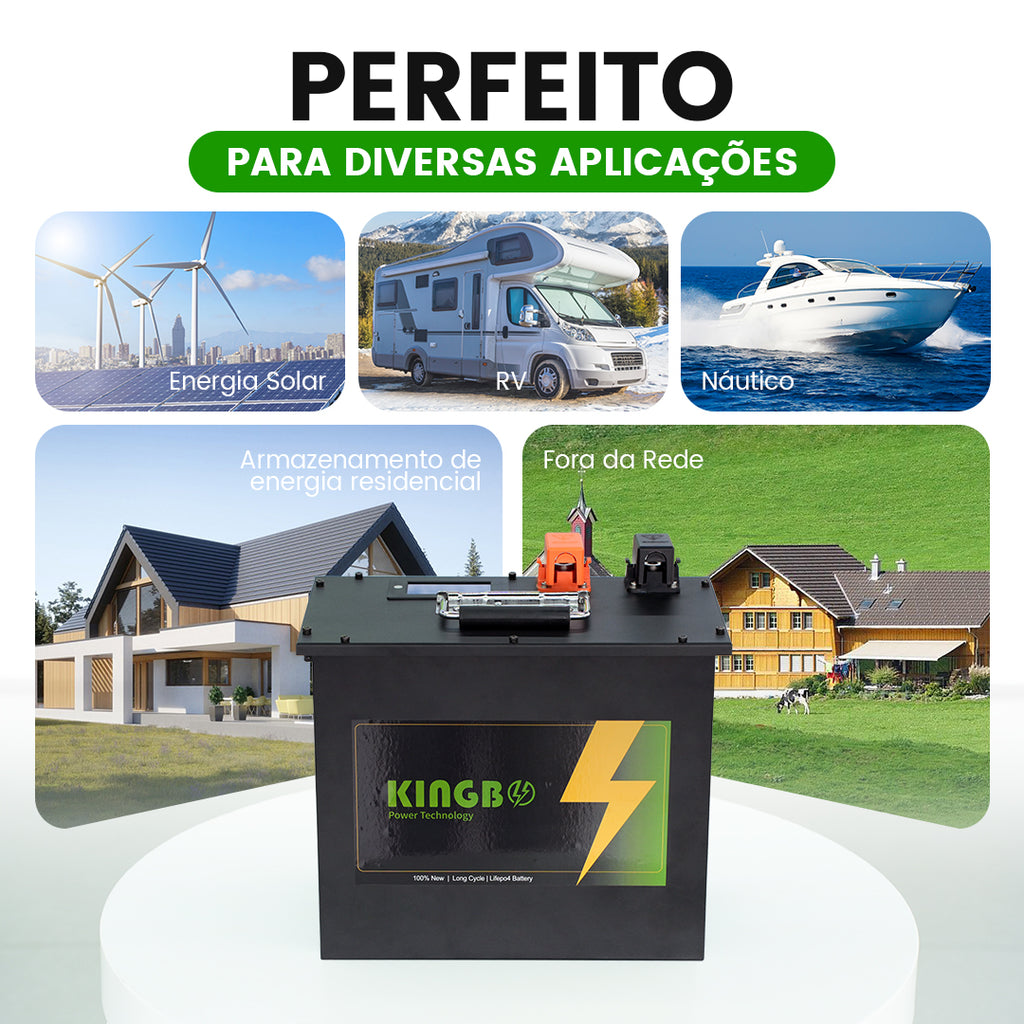 Bateria DIY 12V 280Ah LiFePO4 kingbopower