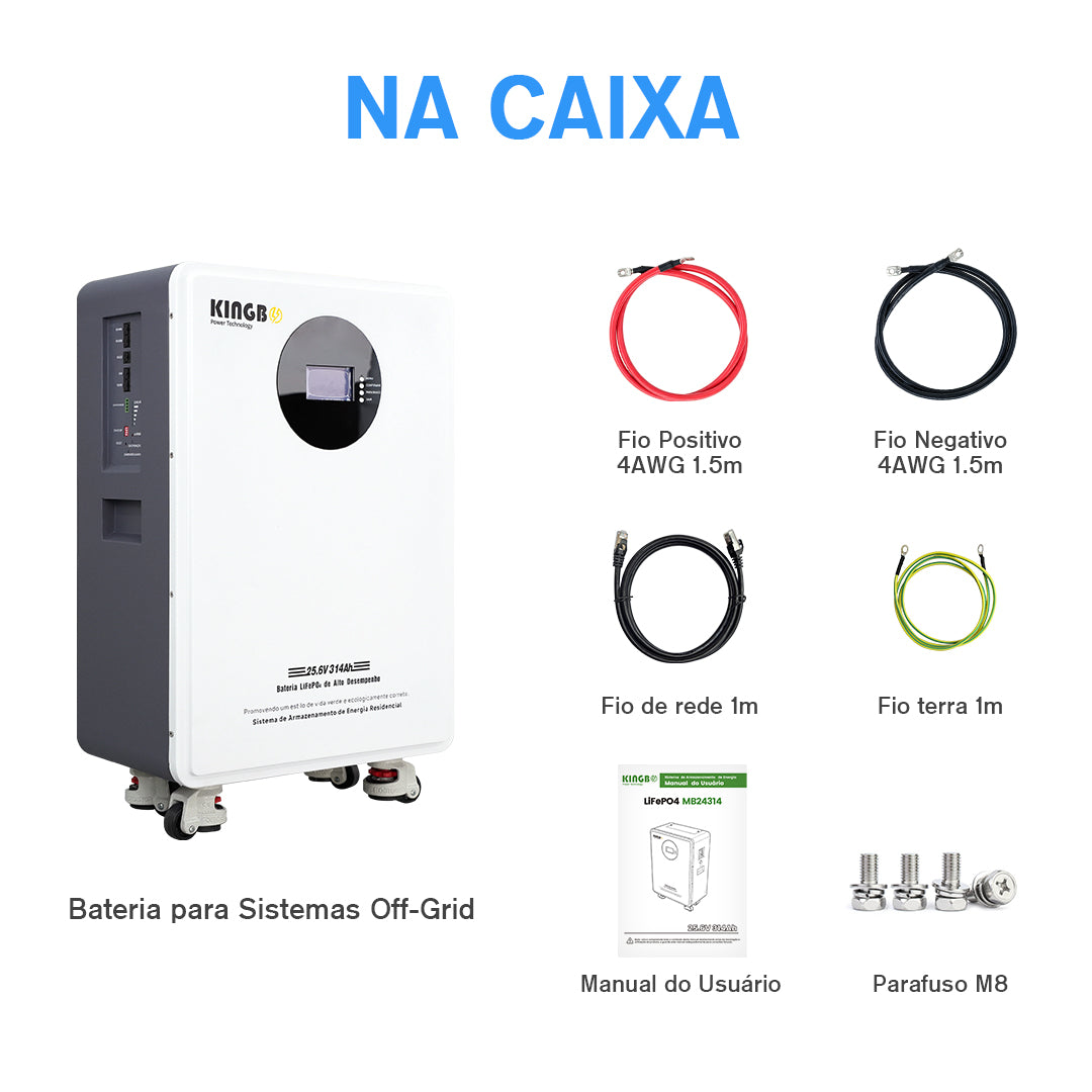 Bateria  25.6V 314Ah 8.04KWh Lifepo4