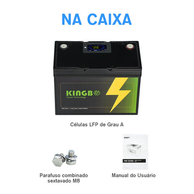 Bateria 12V 100Ah 1.28KWh Lifepo4