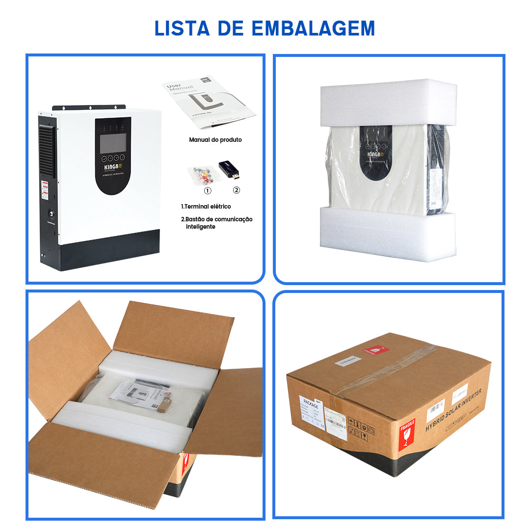 Inversor Solar 12KW 48V DIY LiFePO4 kingbopower