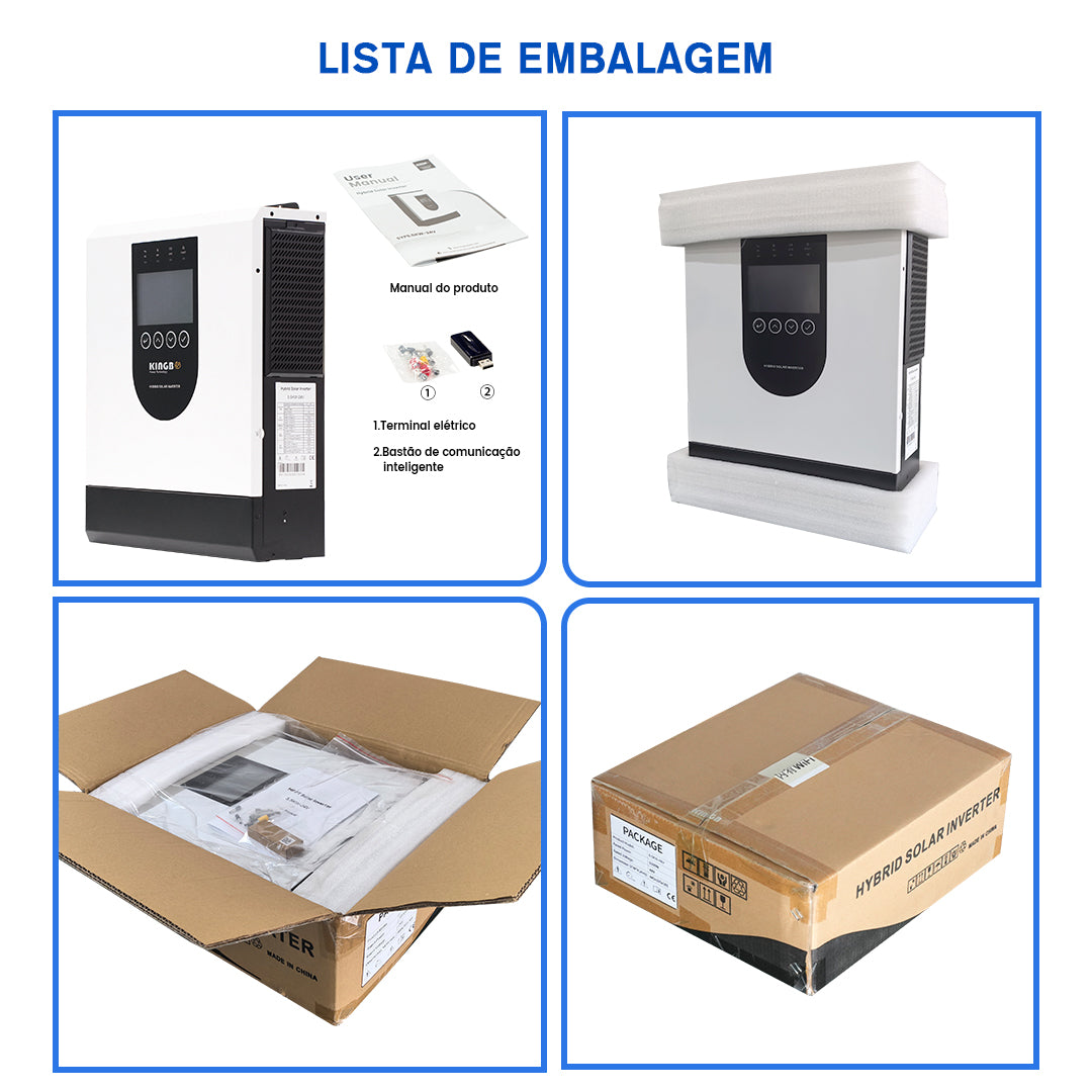 Inversor Solar 5.5KW 24V DIY LiFePO4 kingbopower